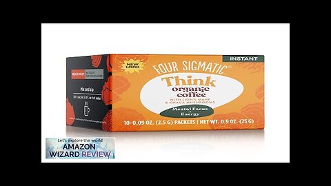 Four Sigmatic Organic Mushroom Coffee | Arabica Instant Coffee Singles with Lion's Review