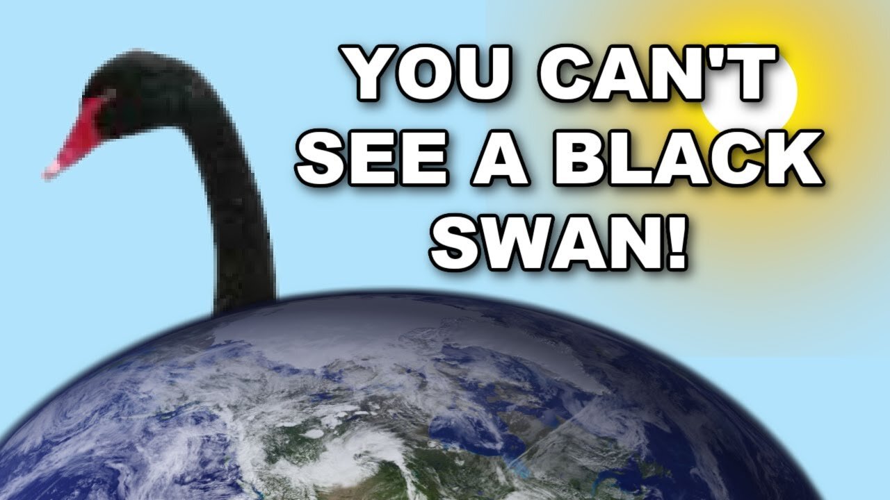 You can't see a black swan on a GLOBE EARTH.