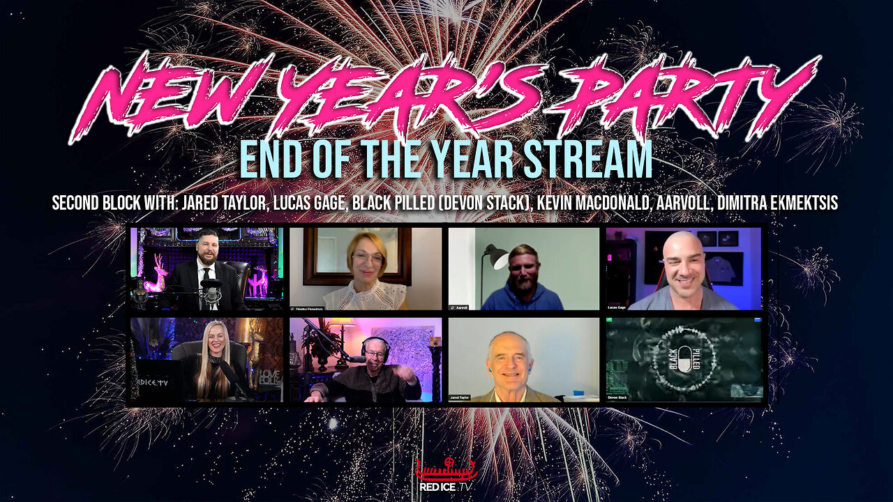 New Year's Party With Jared Taylor, Kevin MacDonald, Lucas Gage, Aarvoll, Black Pilled, Dimitra