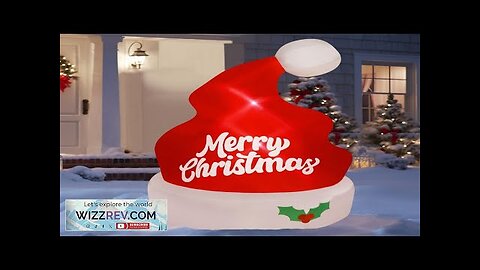 Juegoal Christmas Inflatables Outdoor Decorations 5FT Inflatable Xmas Hat Lighted Blow Review