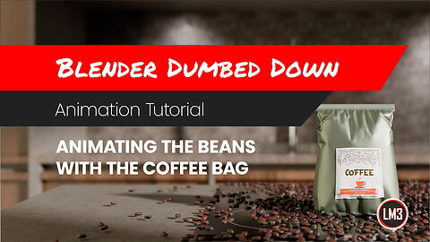 Blender Dumbed Down: Creating Animated Coffee Beans in Blender #blender #tutorial #3d #coffee