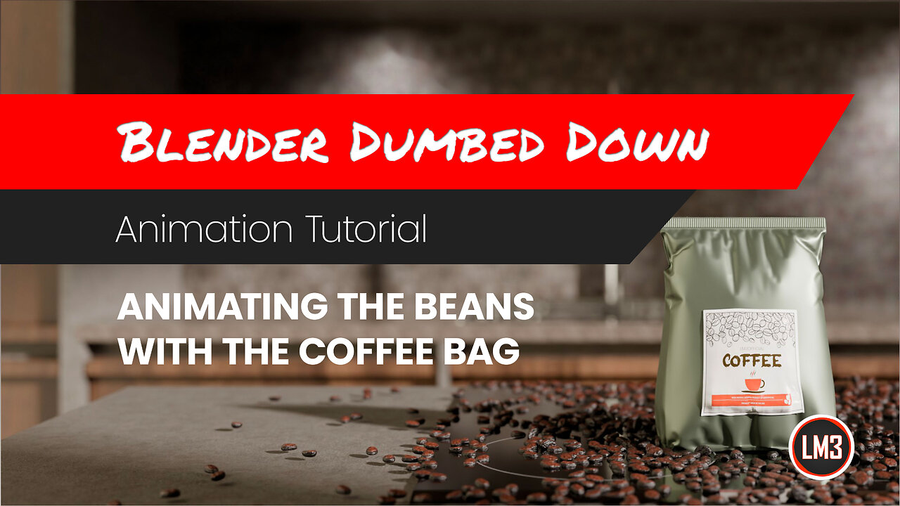 Blender Dumbed Down: Creating Animated Coffee Beans in Blender #blender #tutorial #3d #coffee