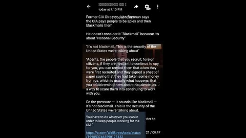 A Retired Agent talks Blackmail