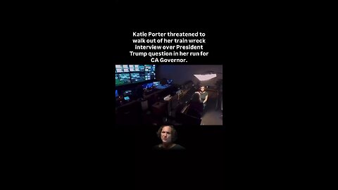 Katie Porter has meltdown during interview and threatens to walk out.