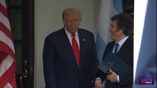 President Trump Greets the President of the Argentine Republic