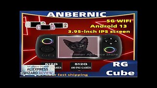 ANBERNIC RG Cube Retro Handheld Game Console Video Game Console Android 13 Review