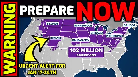 WARNING ⚠️ 24 Hours Left to PREPARE - 102 Million Americans issued URGENT ALERT for Jan 17th - 24th