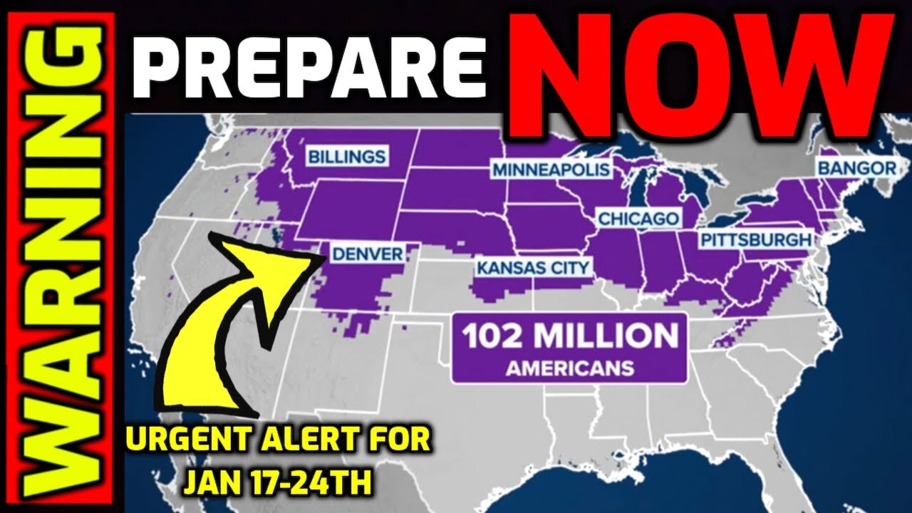 WARNING ⚠️ 24 Hours Left to PREPARE - 102 Million Americans issued URGENT ALERT for Jan 17th - 24th