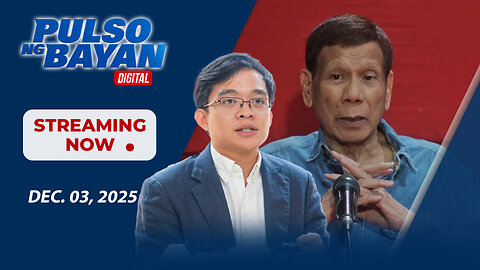 LIVE: PULSO NG BAYAN KASAMA SI ADMAR VILANDO AT JADE CALABROSO | DECEMBER 03, 2025