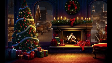 Relaxing Christmas Music ❄ Warm Fireplace Ambience for a Cozy Holiday