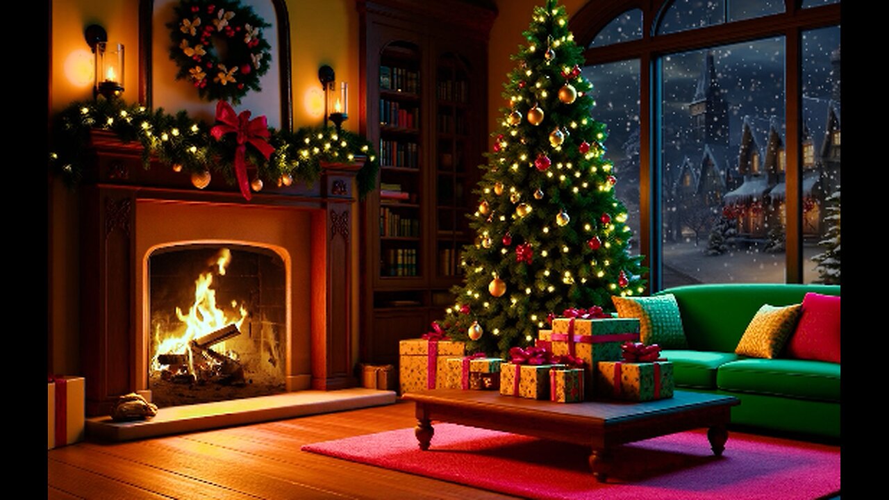 🎅Warm Christmas Vibes ❄ Fireplace and Holiday Music Ambience🎄