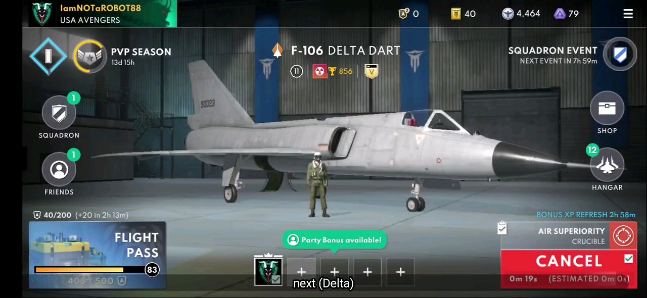 my F-106 DELTA DART in METALSTORM using FILMORA to edit on a GALAXY S24