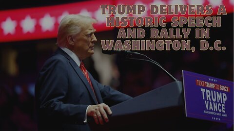 Trump Delivers A Historic Speech And Rally In Washington, D.C., On The Eve Of His Inauguration