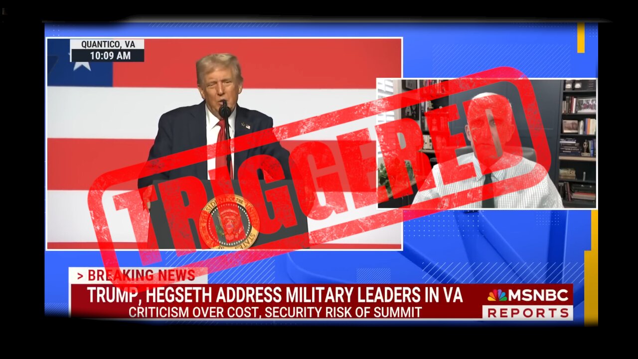 MSNBC brings on a General that is triggered by the American flag