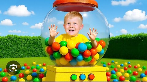 "Oliver Trapped in a GIANT Gumball Machine 🍬😱 | Fun & Crazy Kids Adventure!"
