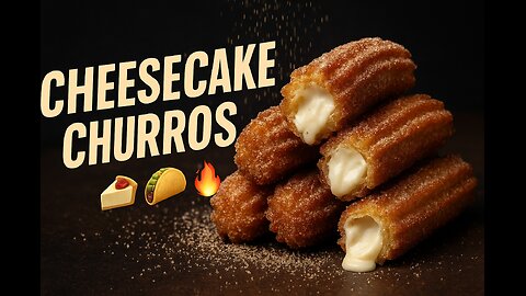Cheesecake Churros 🍰🌮🔥 – FlavorVille Viral Dessert Hack