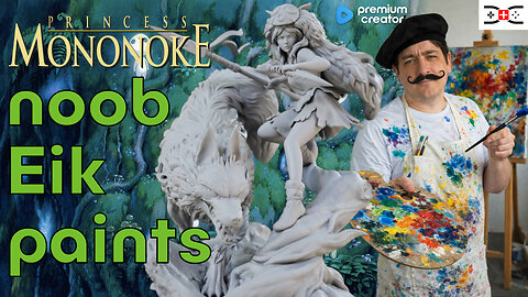 🔴PREMIUM CONTENT! - we starting today painting 3D princess mononoke!