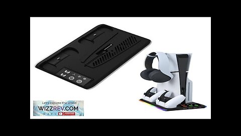 PS5/PS5 Slim Cooling Fan Stand with RGB Lights Dual Controller Charging Dock Review