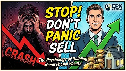 Market Crash? Don’t Panic Sell! 🛑 (The Psychology of Wealth) | EPK Capital