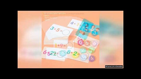 Children's Wooden Number Board Cognitive Matching Addition Subtraction Operation Montessori Review