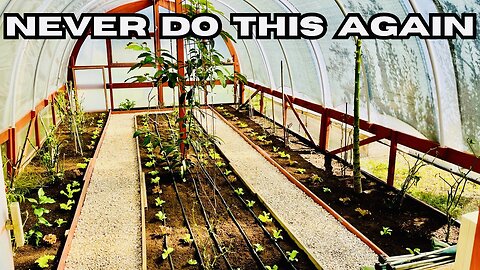 🌱 Hoop House FIXED! Raised Bed Rebuilt & Ready to Grow! 🏡💪