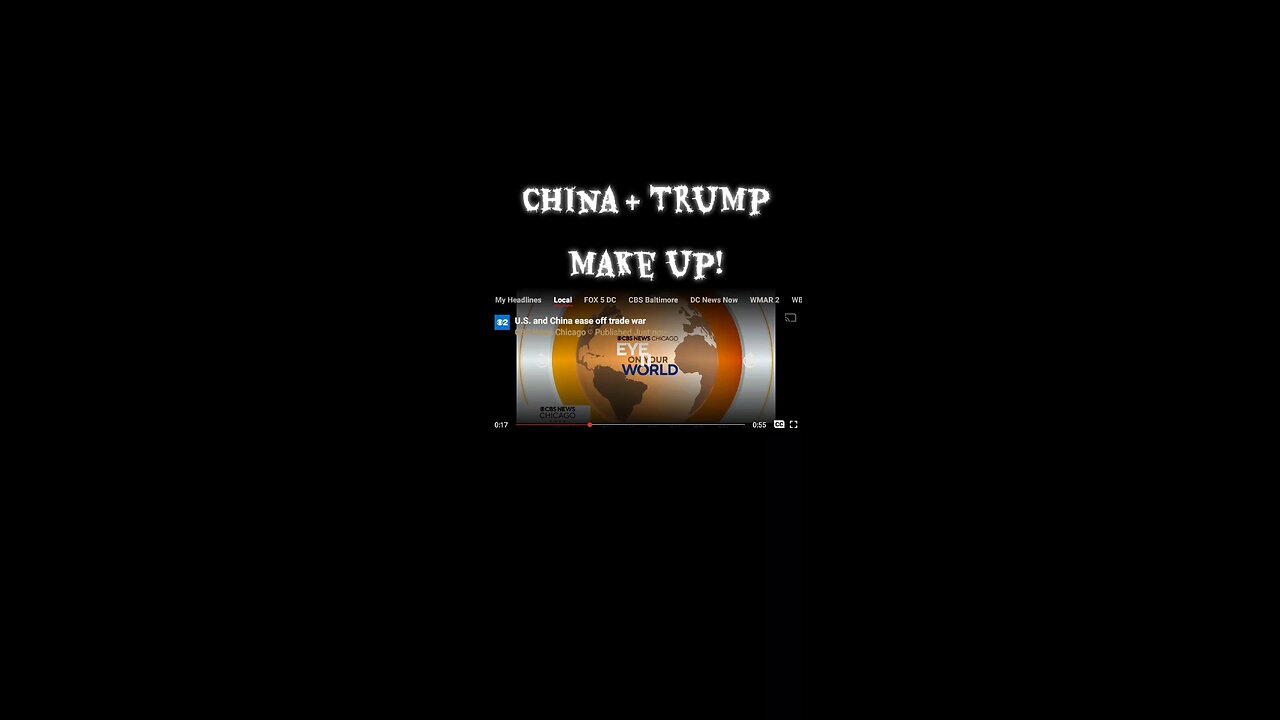 Trump makes up with china?