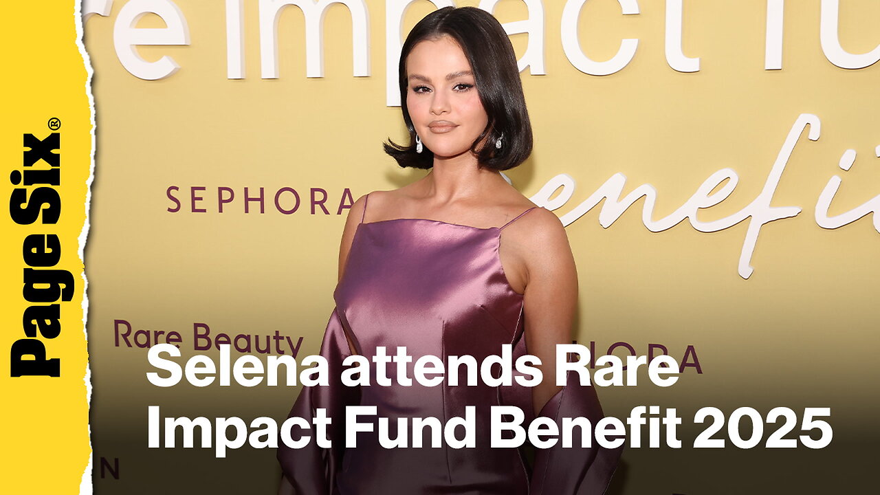 Selena Gomez is pretty in pink at Rare Impact Fund Benefit 2025