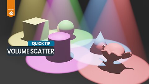 How to use the volume scatter shader in Blender 4.3 [Eevee] | Tutorial #lighting