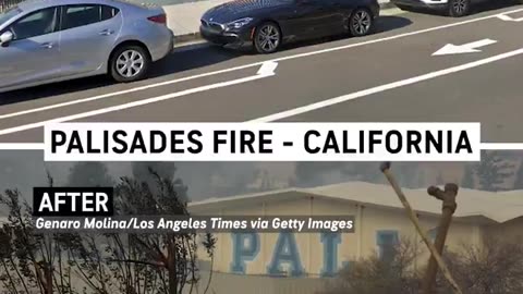 Before and after photos show the devastation of the California fires