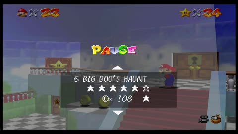 Super Mario 64 [4K] - Episode 5 - Big Boo's Haunt [NC]