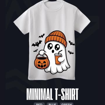 Kawaii Halloween Ghost Orange Beanie Autumn Spirit Festive Night Design