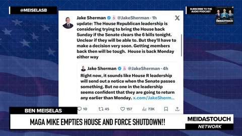 🚨MAGA Mike EMPTIES HOUSE and FORCE SHUTDOWN!!