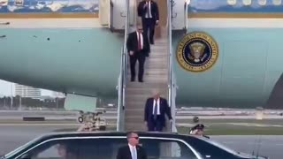 President Donald J. Trump has landed in Palm Beach Florida.