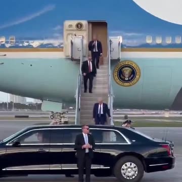 President Donald J. Trump has landed in Palm Beach Florida.