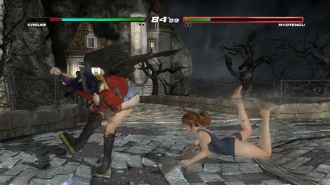Dead or Alive 5 Last Round: Kasumi (costume 21) vs Nyotengu - 4K