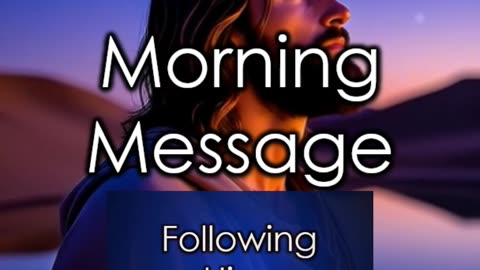 Morning Message: Genesis 26.24