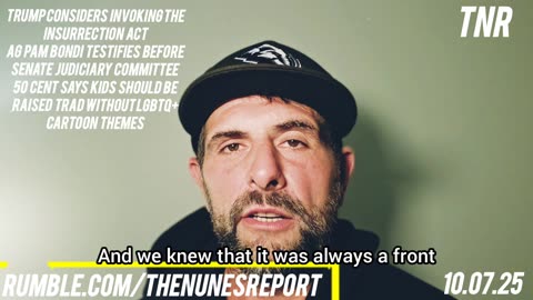 Trump considers Innsurection Act, Pam Bondi testifies, 50Cent says no to LGBTQ+ themes