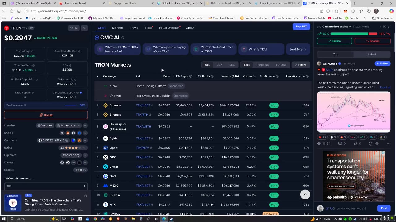 Watch How Easy It Is to Sign-Up and Earn Free TRON Crypto!
