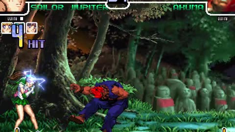 Sailor Moon, Sailor Mars, Sailor Jupiter, and Sailor Mercury (Me) Vs Akuma