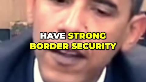 Back when even OBAMA ADVOCATED FOR BORDER SECURITY 🔒🤨