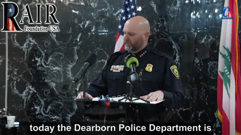 Dearborn Michigan Chief of Police speaks in Arabic: “Alhamdulillah.. Alhamdulillah”
