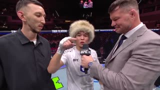 Asu Almabayev Octagon Interview _ UFC Qatar