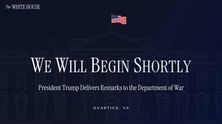 President Trump Delivers Remarks to the Department of War