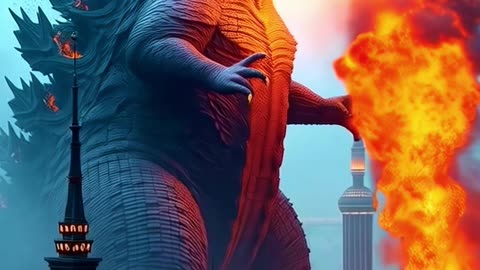 Godzilla Attack On Shanghai City #godzilla #monster #shanghai #attack #destroyer #godzillavskong