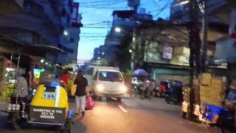 Twilight Saunter on Elcano Street in Manila City in the Philippines