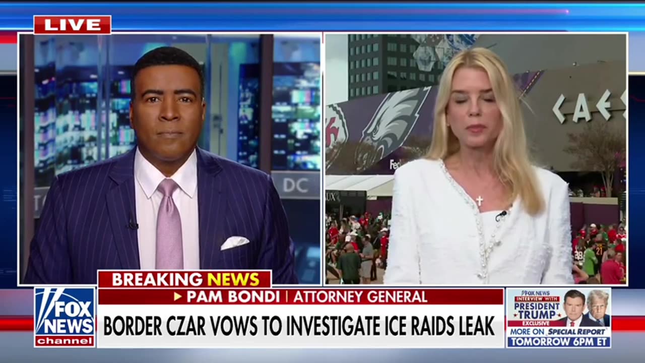 AG Bondi: We Will Go After Those Who Leaked ICE Raid Locations