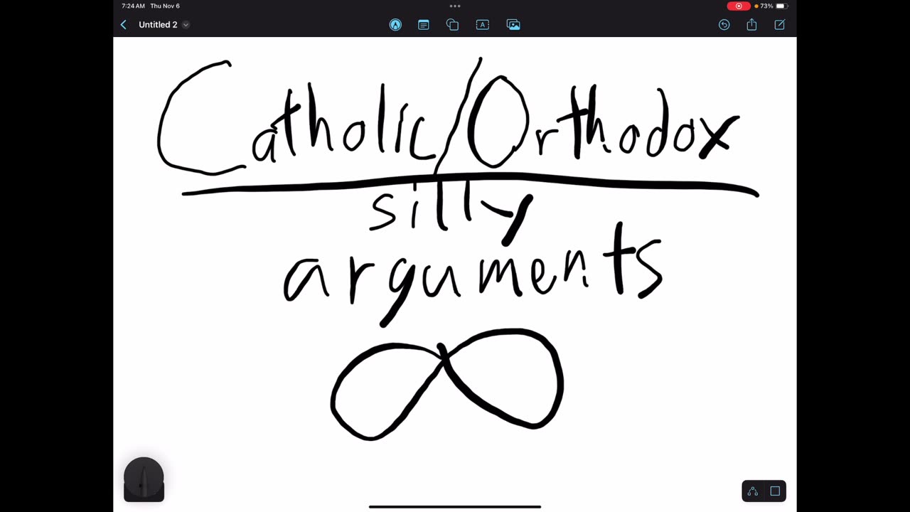 Catholic Orthodox silly arguments infinity