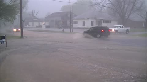 Insane Hail & Flooding in Caney, Kansas – March 30, 2016!