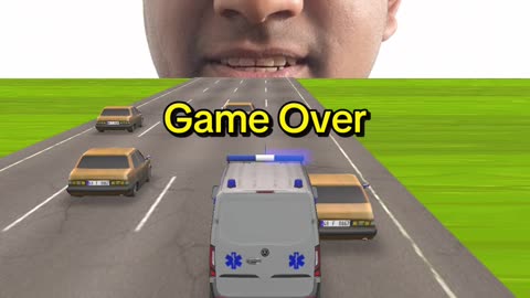 Driving Ambulance is not easy😔 #ambulance #ambulancegame #ambulancedriver #mobilegames