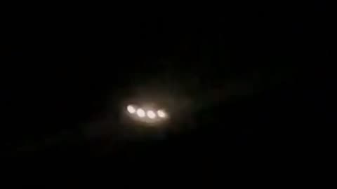 Multi-lit UFO over Maine